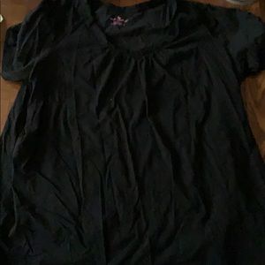 Scoop neck tee shirt